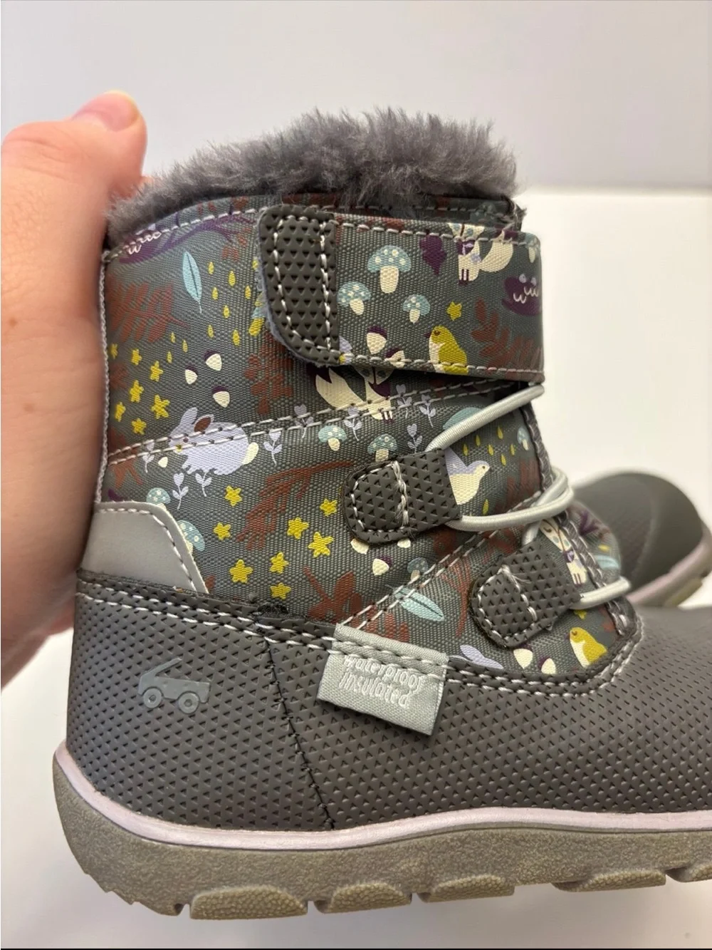 See Kai Run Abby II Waterproof Insulated Boots with animal pattern